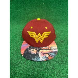 Wonder Woman Red & Yellow SnapBack OSFA Hat DC Comics